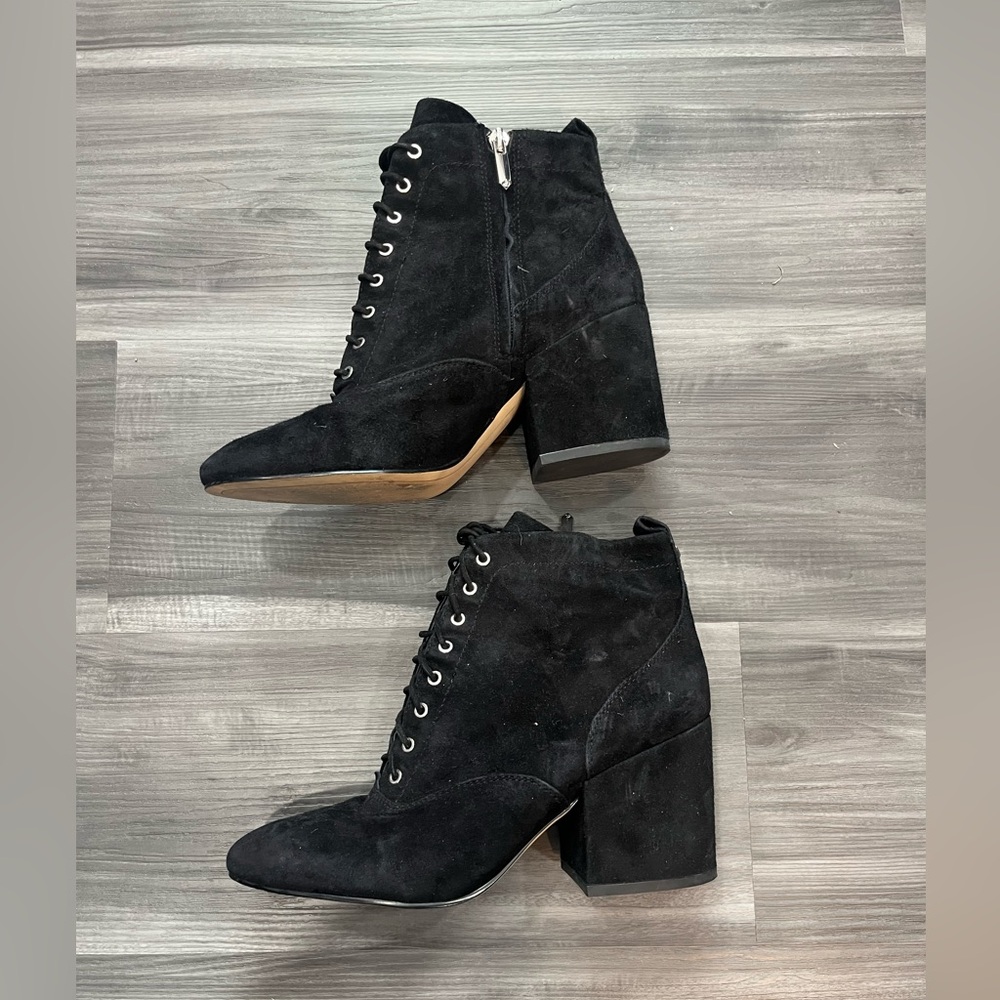 Black Suede Ankle Boot